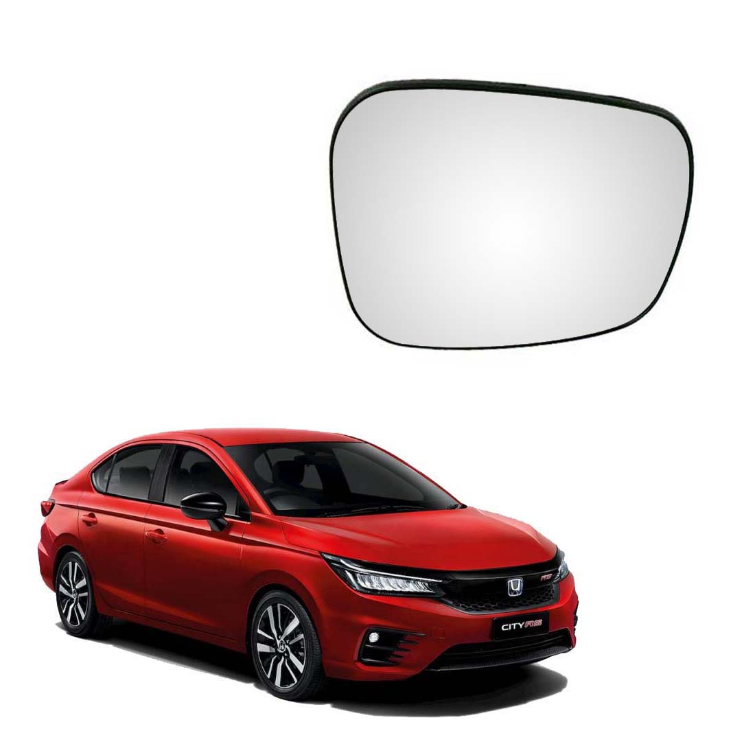 Car Right Side View Mirror Glass for Honda City 2020 To 2021 New Model