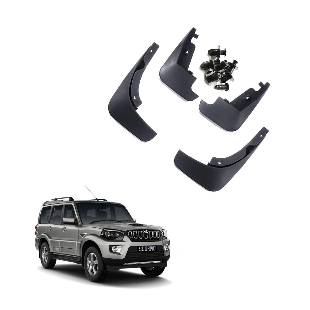 Car Mud Flap/Guard Compatible With Mahindra Scorpio 2014-2022