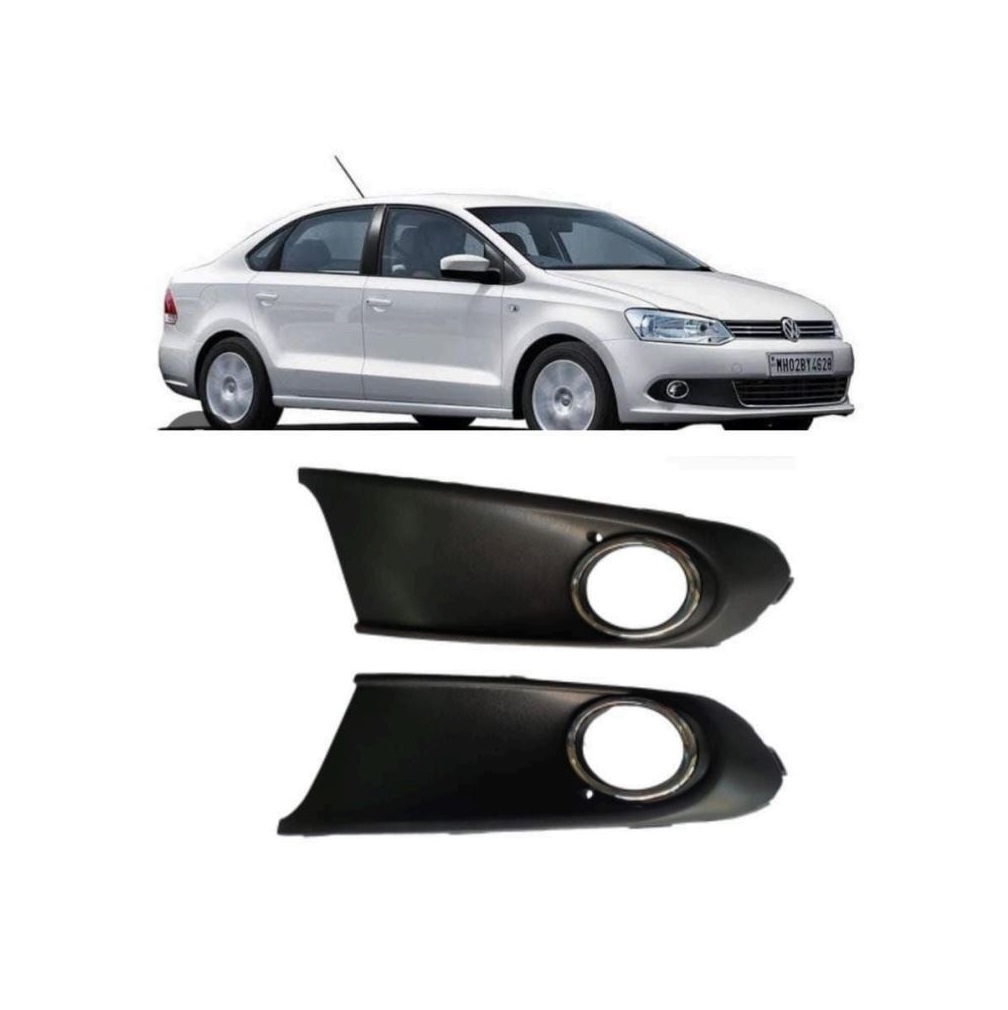 Fog Lamp Cover/Grill O.E Type Compatible With VW VENTO WITH CHROME ( Set Front Right and Left Side)