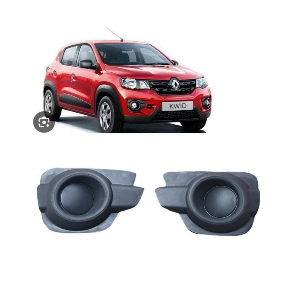 Fog Lamp Cover/Grill O.E Type Compatible With Renault Kwid Type 1 ( Set Front Right and Left Side)