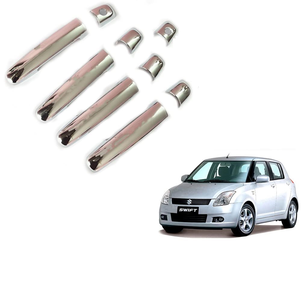 Door Handle Chrome Cover Compatible With Maruti Swift T-1 Old 