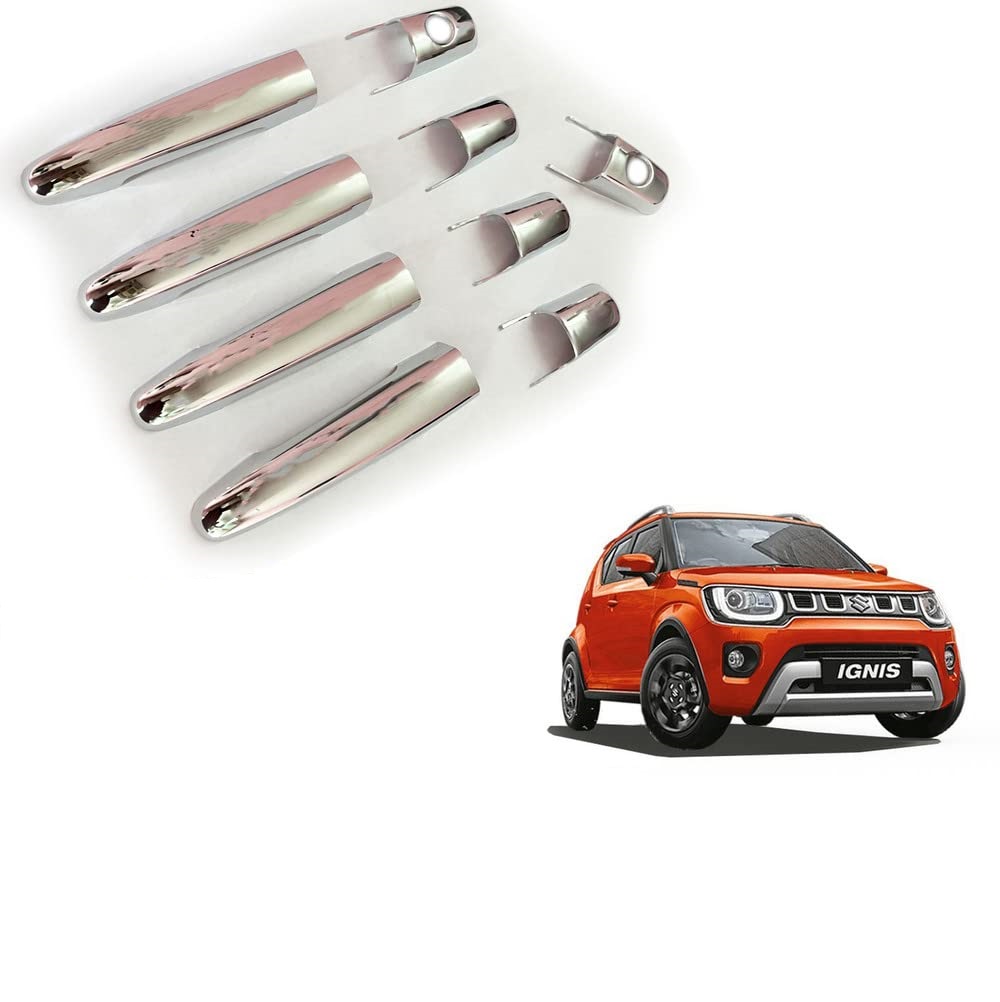 Door Handle Chrome Cover Compatible With Maruti Ignis  2020