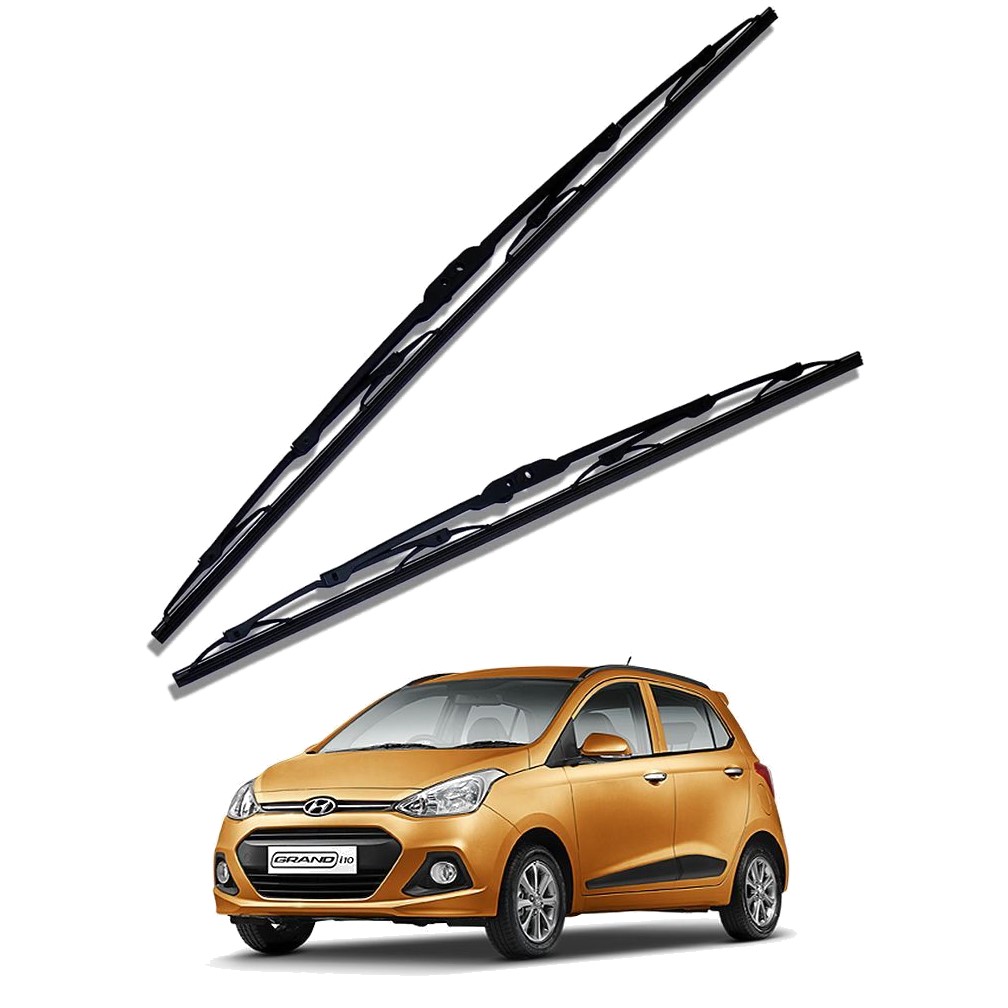 Front Windscreen Replacement Wiper Blades (22'/16') Compatible With Hyundai Grand i10 2013