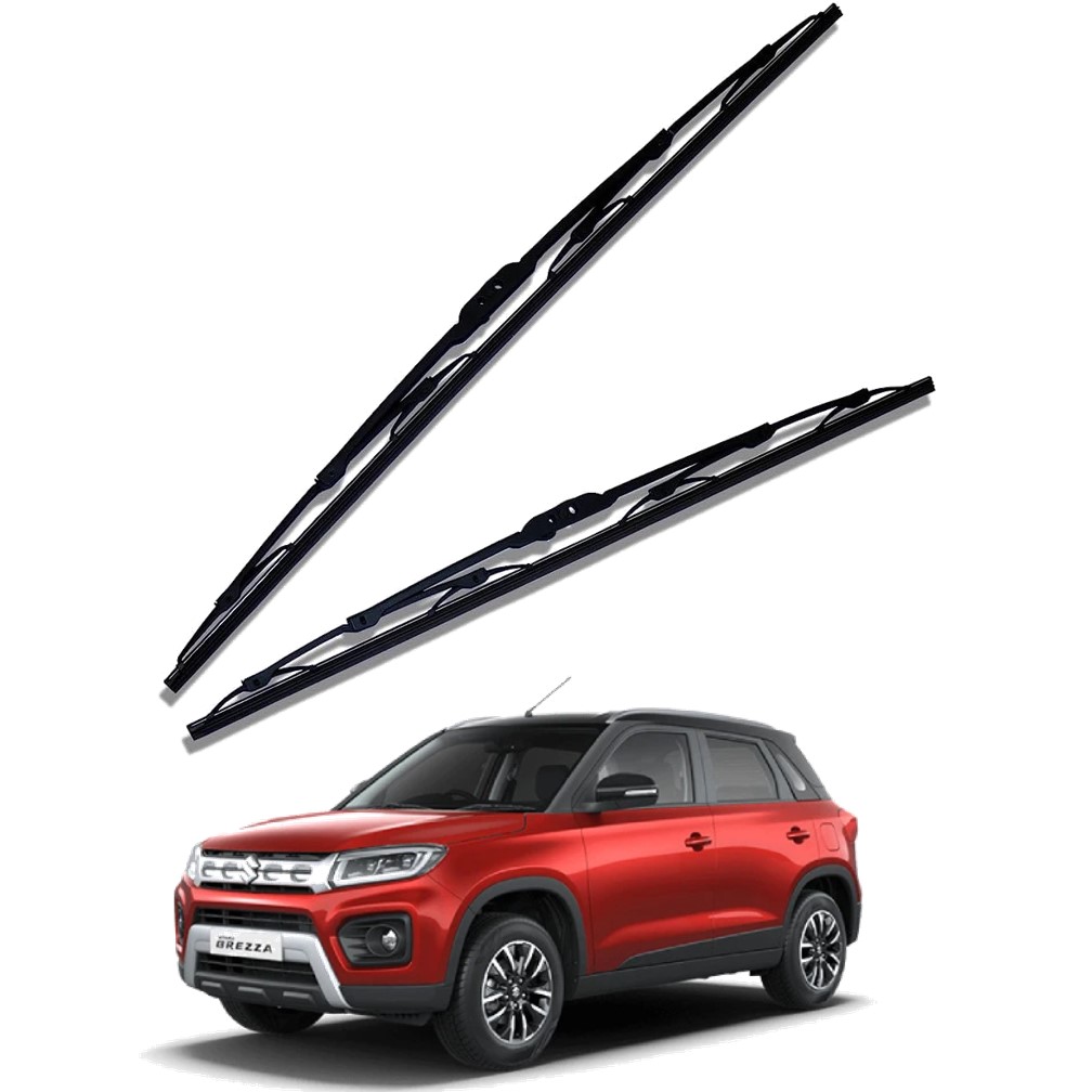 Front Windscreen Replacement Wiper Blades (24'/17') Compatible With Maruti Vitara Brezza 2020-2022