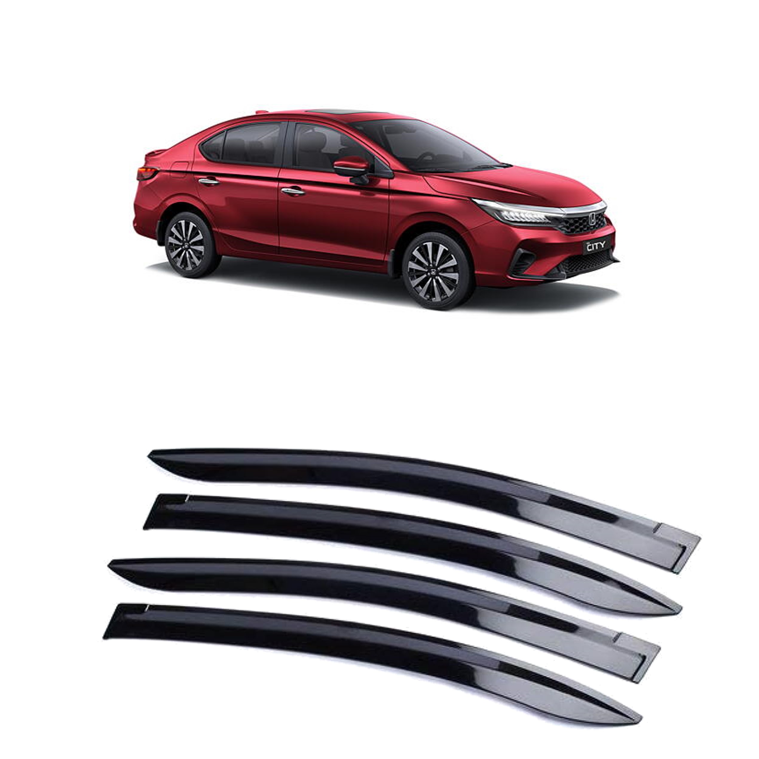 Car Window Rain Door Visor Compatible With Honda City 2020