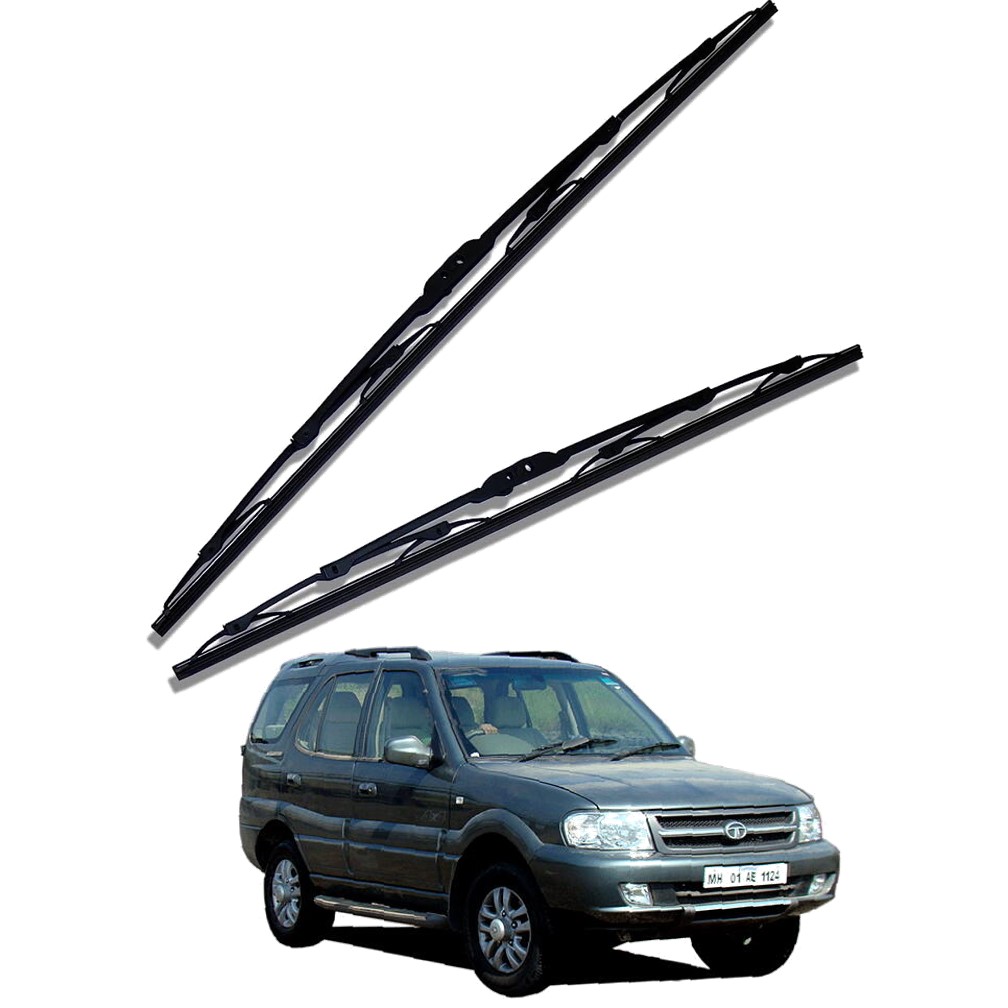 Front Windscreen Replacement Wiper Blades (24'/20') Compatible With TATA SAFARI 2005-2009