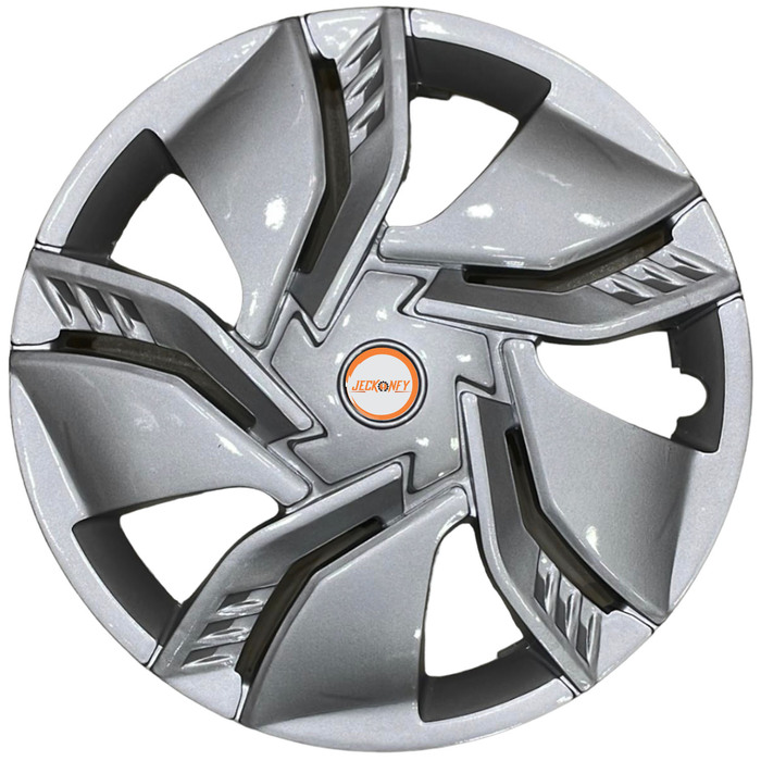 Car Wheel Cover Universal Relay Silver Color Design Available 14'' inches Size Compatible With - R14 INCH Wheel Size