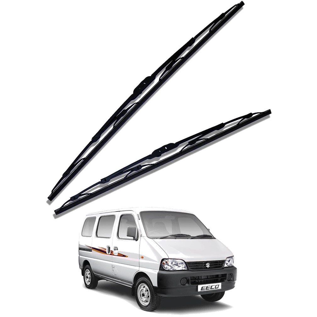 Front Windscreen Replacement Wiper Blades (16'/16') Compatible With Maruti Eeco 2010-2019