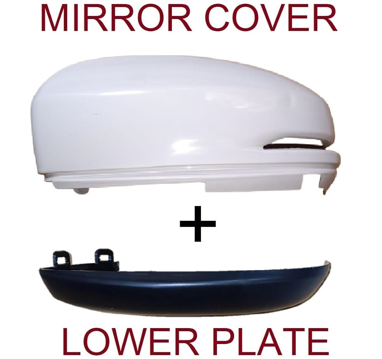 Left (Passenger) Side Mirror Cover compatible with Auto Fold Side Mirror Assembly Handa City 2014-2019 Model 6th Generation