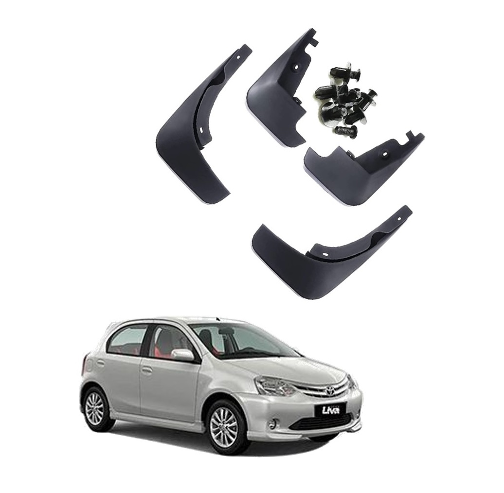 Car Mud Flap/Guard Compatible With Toyota Etios Liva type 1