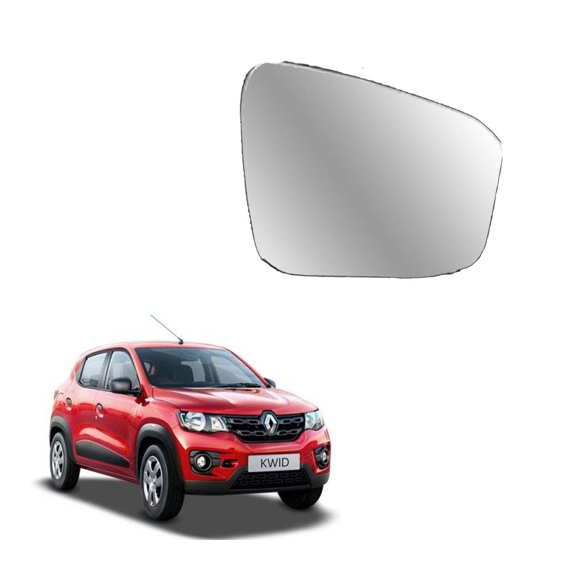 Car Right Side View Mirror Glass For Renault Kwid 2015 To 2021 Model