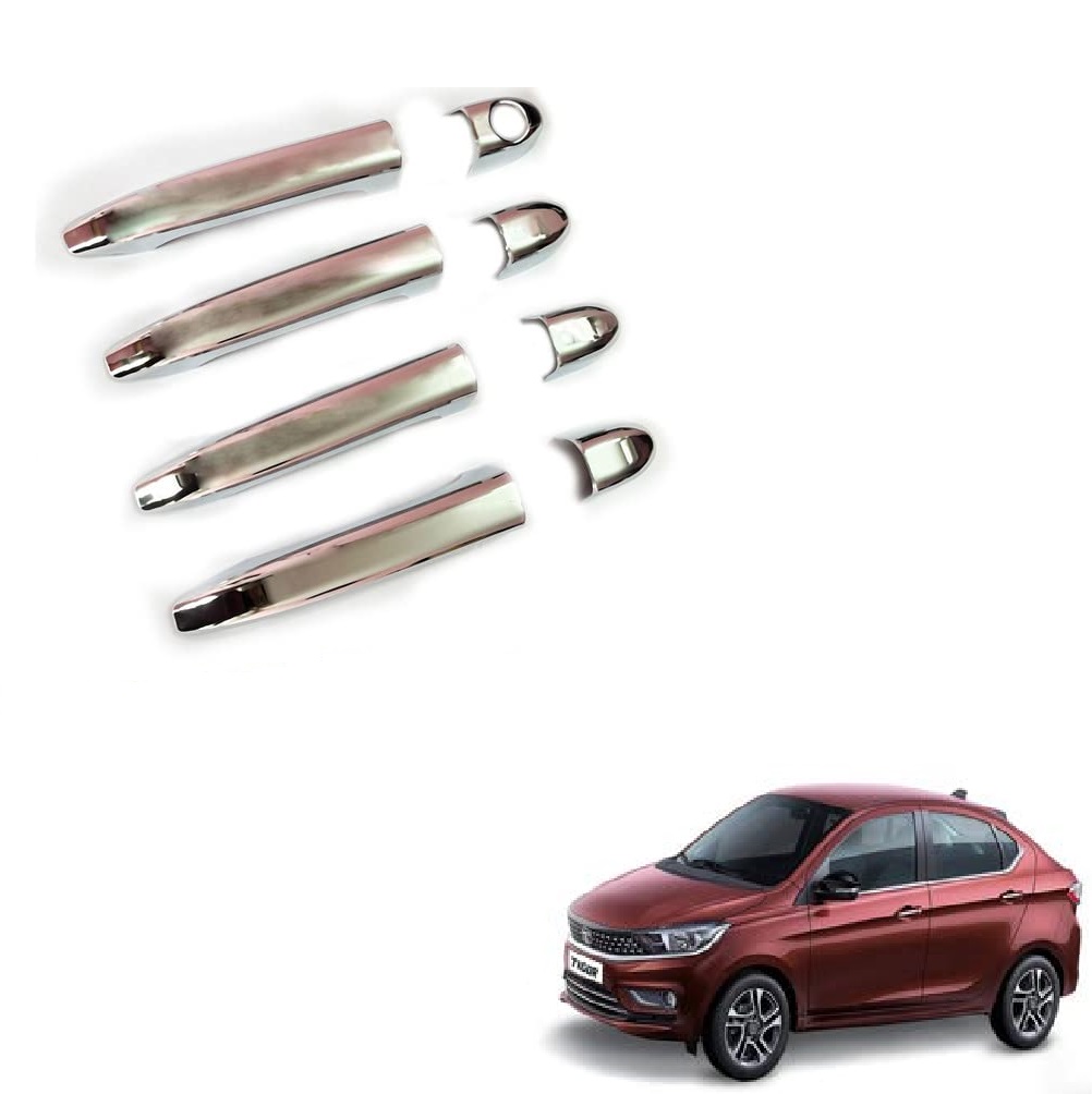 Door Handle Chrome Cover Compatible With Tata Tigor