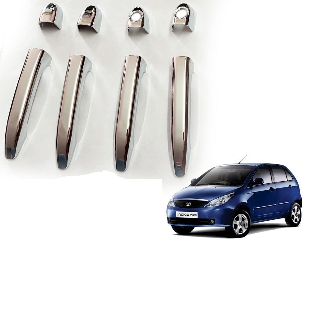 Door Handle Chrome Cover Compatible With Tata Indica Vista