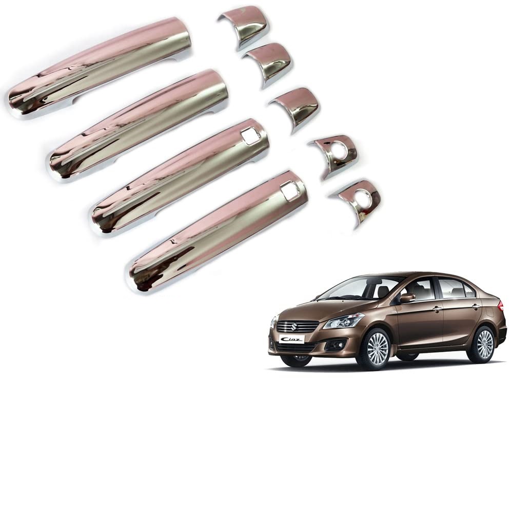 Door Handle Chrome Cover Compatible With Maruti Ciaz 