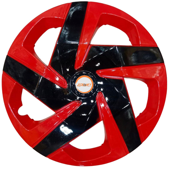 Car Wheel Cover Universal Eagle Red And Black Color Design Available 14'' 15'' inches Size Compatible With -R14 INCH Wheel Size