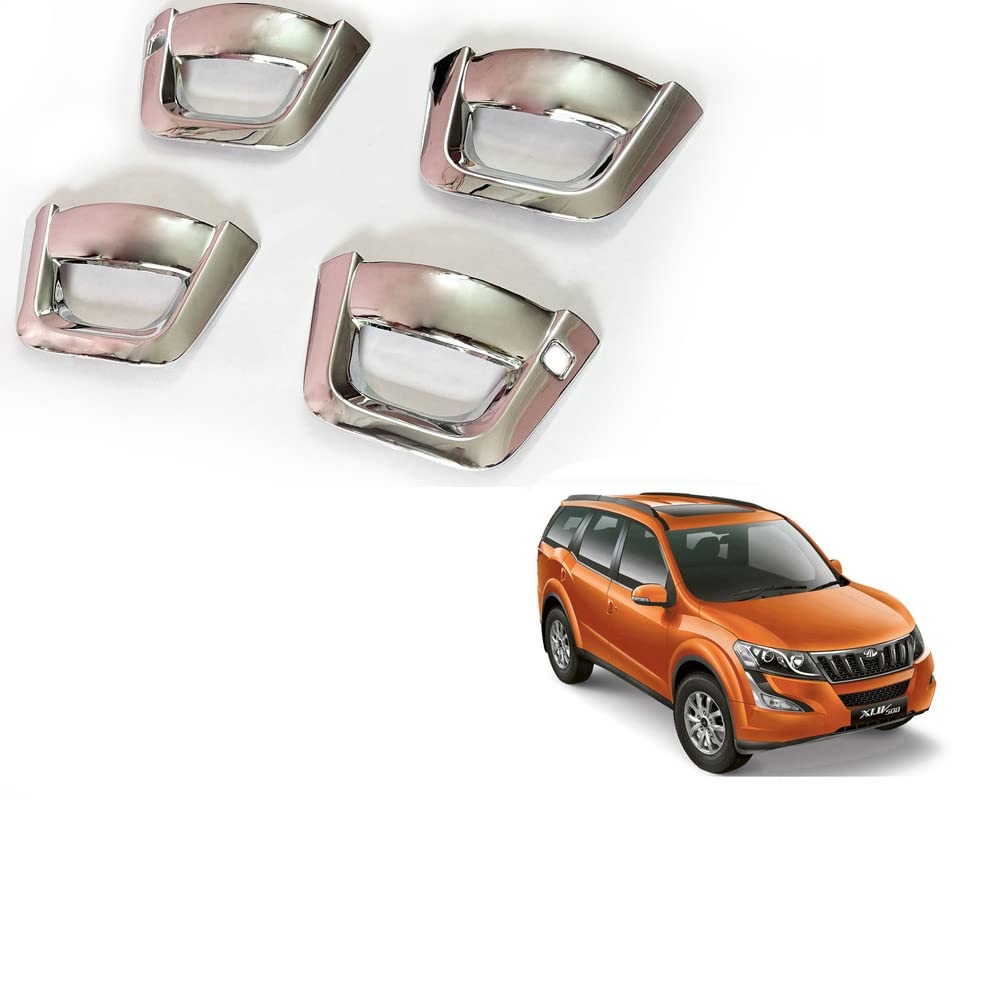 Door Handle Chrome Cover Compatible With Mahindra XUV 500 2015-2019