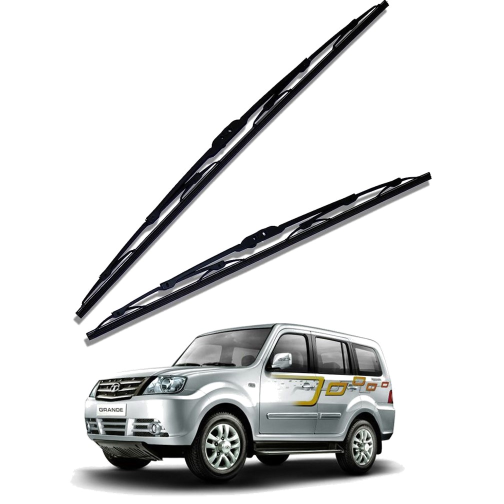 Front Windscreen Replacement Wiper Blades (20'/20') Compatible With TATA SUMO GRANDE