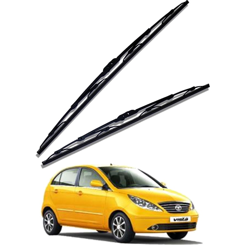 Front Windscreen Replacement Wiper Blades (24'/15') Compatible With TATA INDICA VISTA 2012-2014