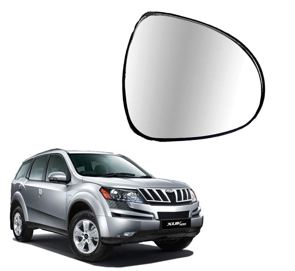 Car Right Side View Mirror Glass For Mahindra Xuv-500 2011 To 2021 Model