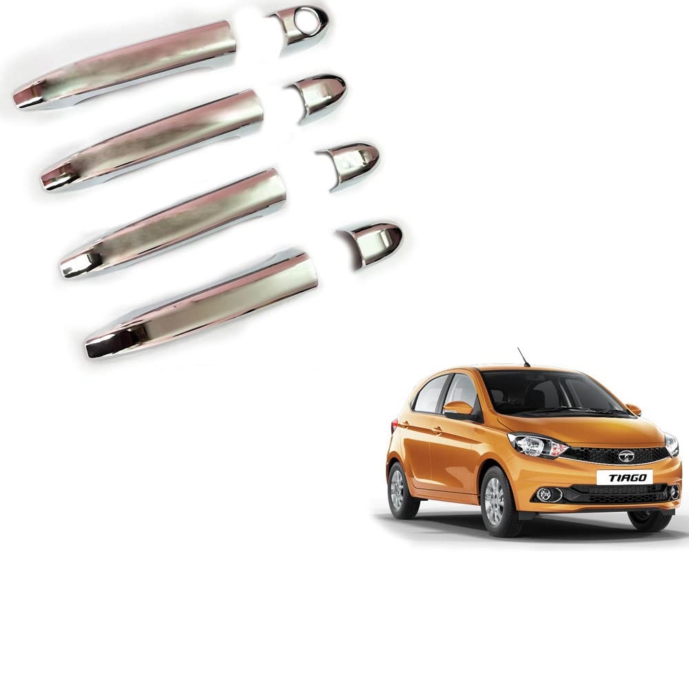 Door Handle Chrome Cover Compatible With Tata Tiago 