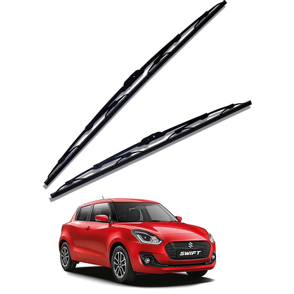 Front Windscreen Replacement Wiper Blades (20'/19') Compatible With Maruti Swift 2018-2021 