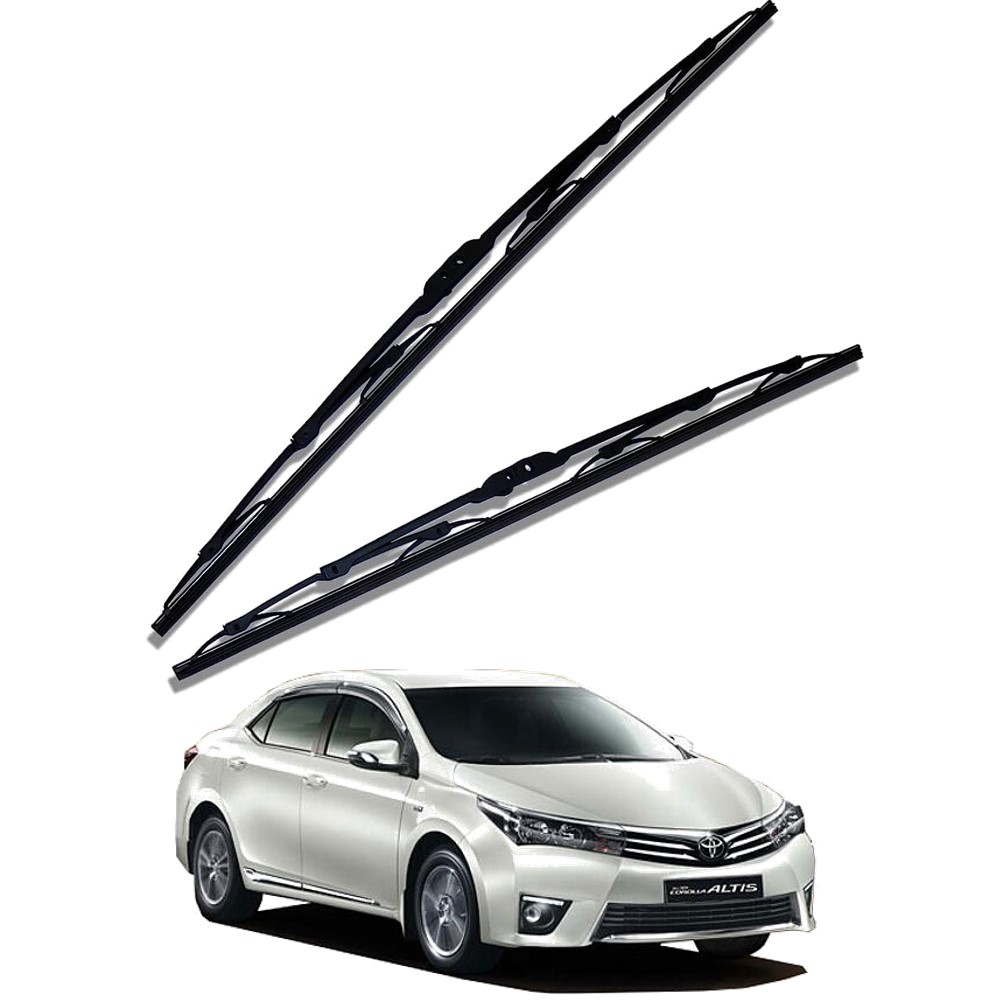 Front Windscreen Replacement Wiper Blades (26'/14') Compatible With TOYOTA COROLLA ALTIS 2014-2017