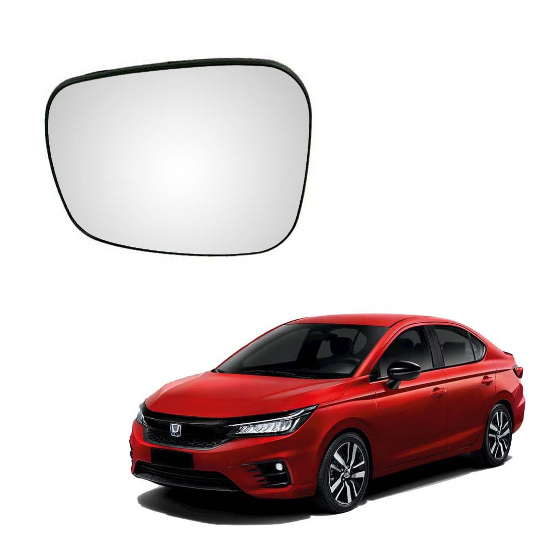 Car Left Side View Mirror Glass for Honda City 2020 To 2021 New Model