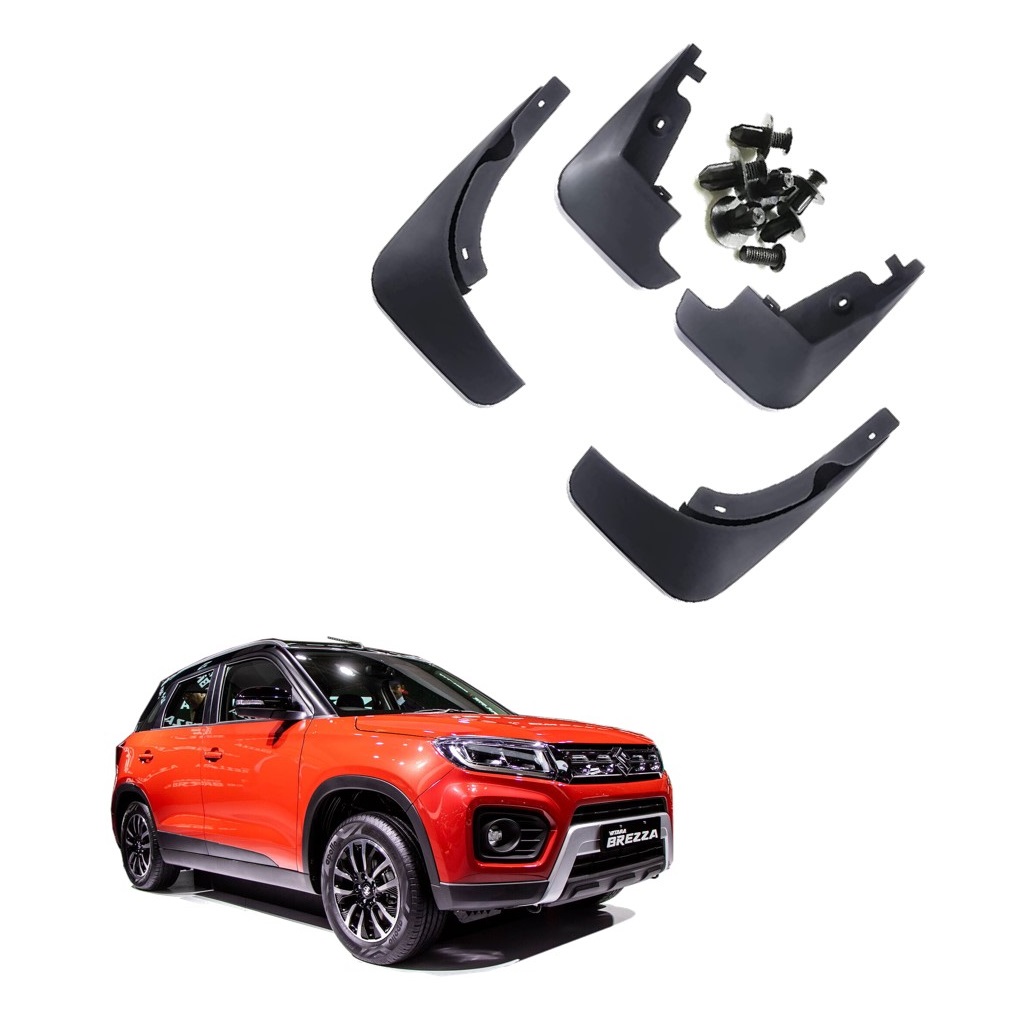 Car Mud Flap/Guard Compatible With Maruti Vitara Brezza 2020-2022