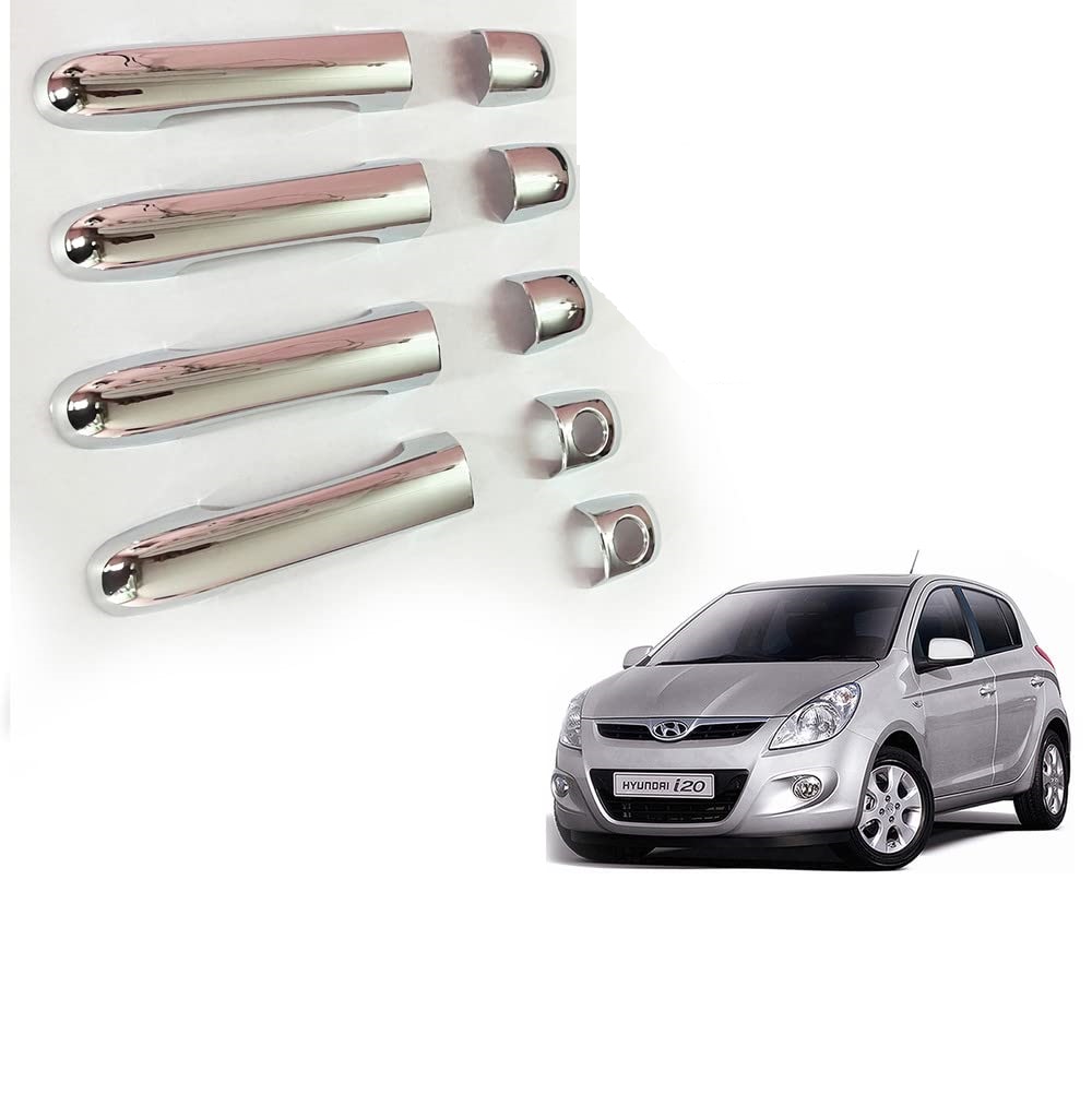 Door Handle Chrome Cover Compatible With Hyundai i20 Type-1