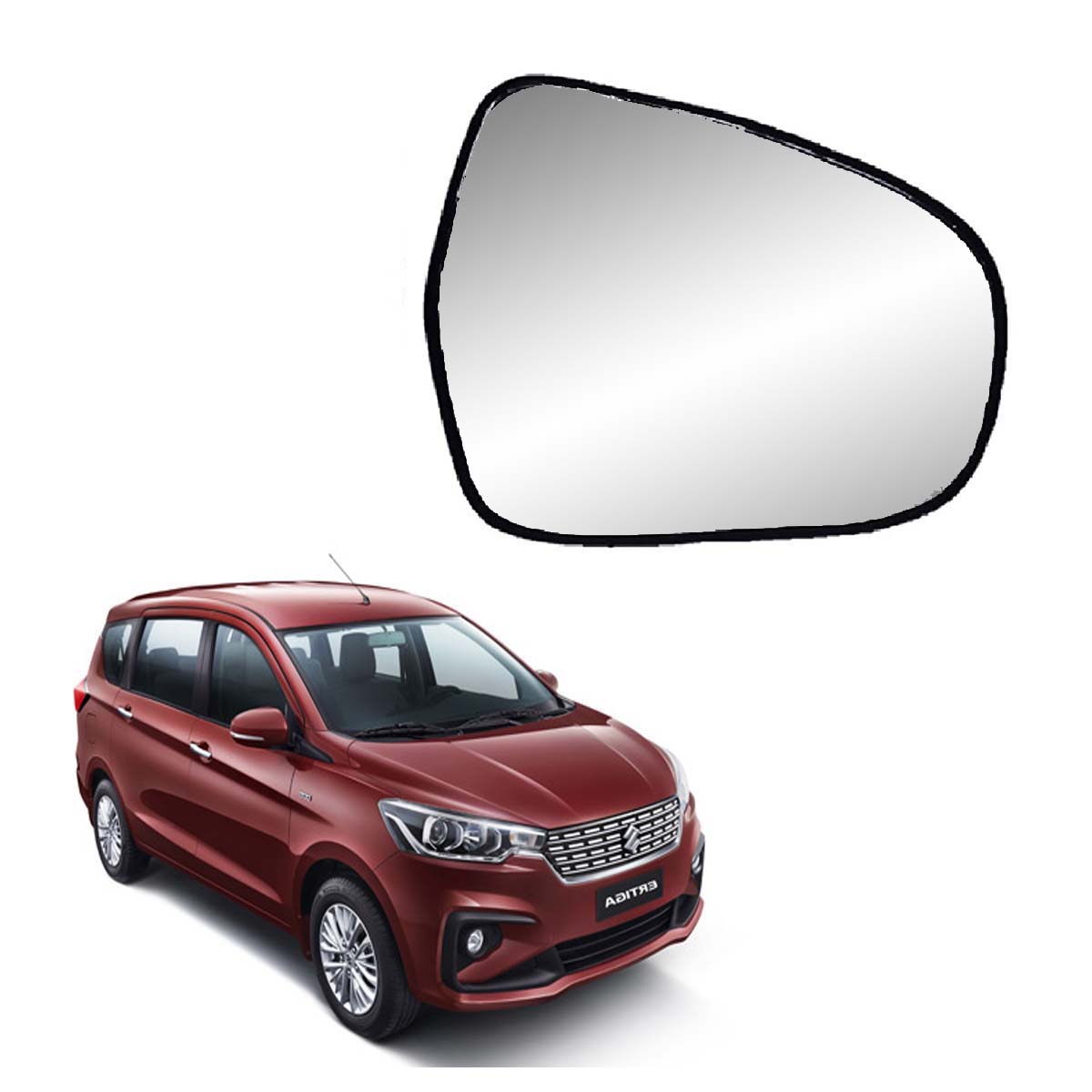 Car Right Side View Mirror Glass For Maruti Ertiga Vxi/Vdi/Zxi/Zdi 2018 To 2021 New Model Type-3