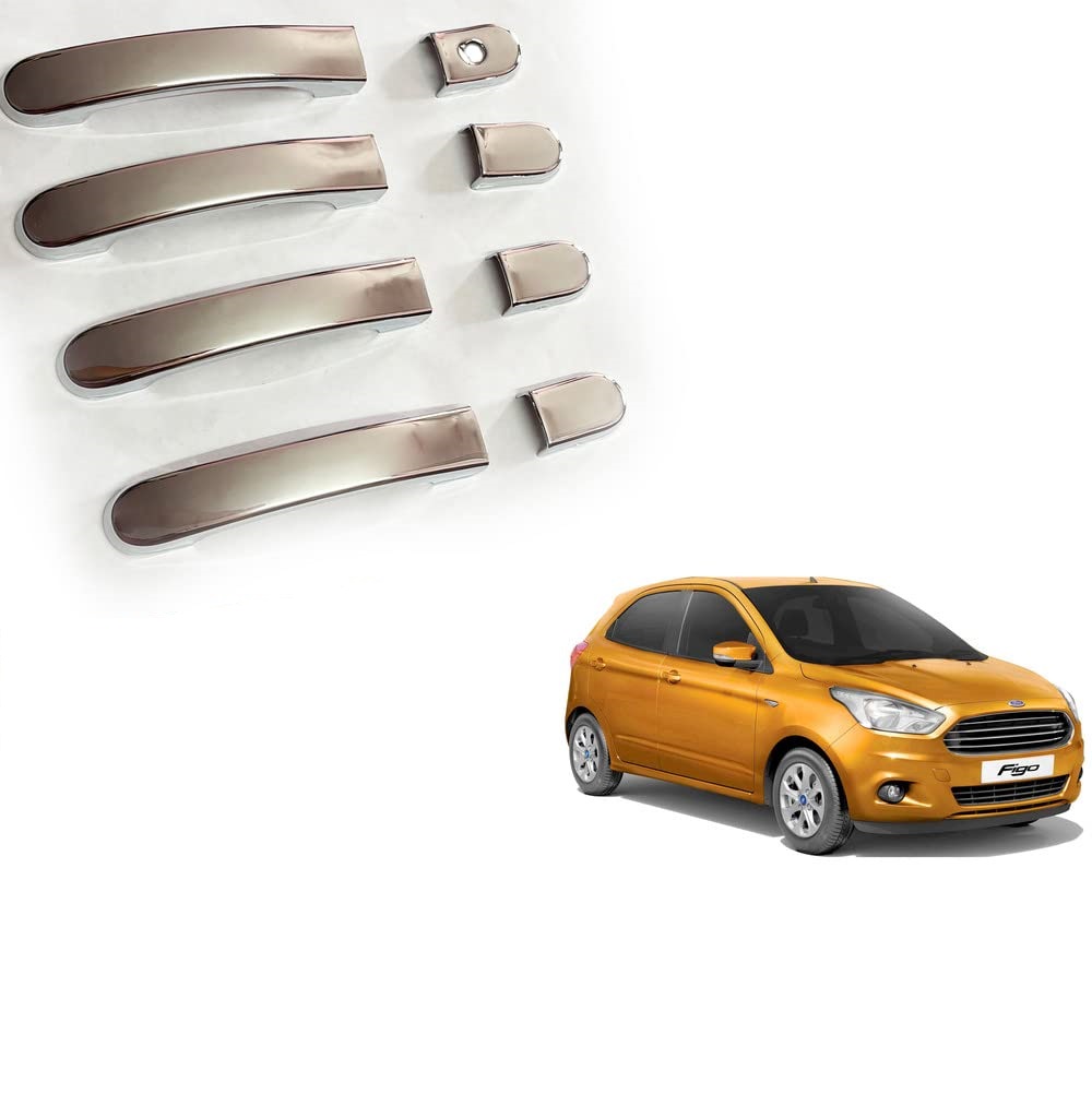 Door Handle Chrome Cover Compatible With Ford Figo 2015