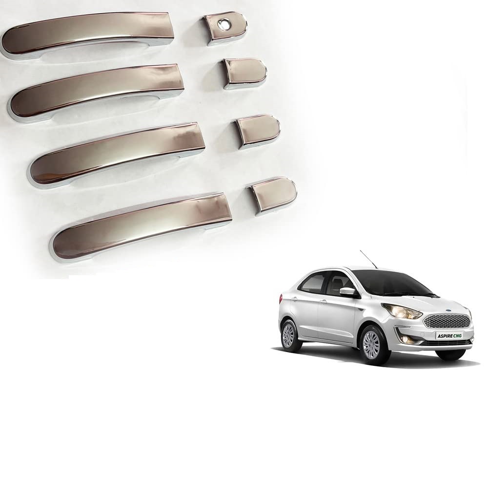 Door Handle Chrome Cover Compatible With Ford Aspire