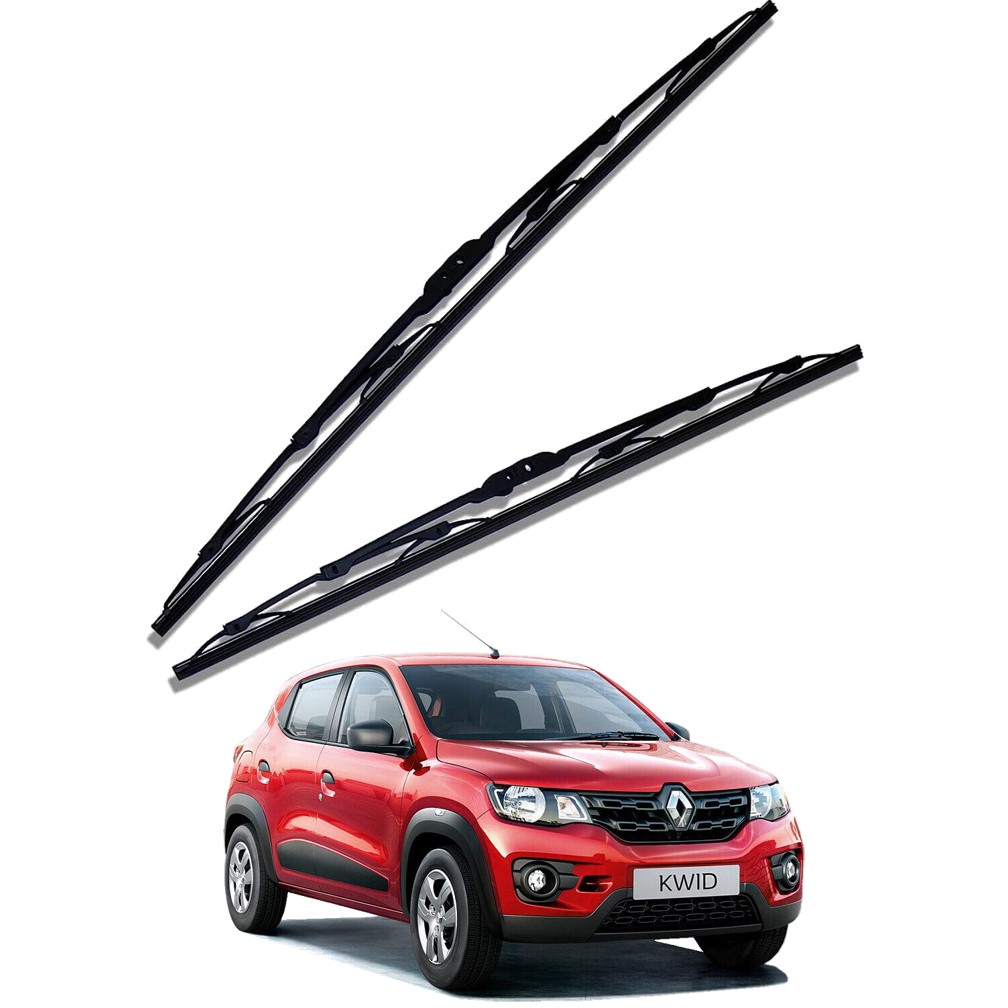 Front Windscreen Replacement Wiper Blades (21'/19') Compatible With Renault Kwid 2015-2019