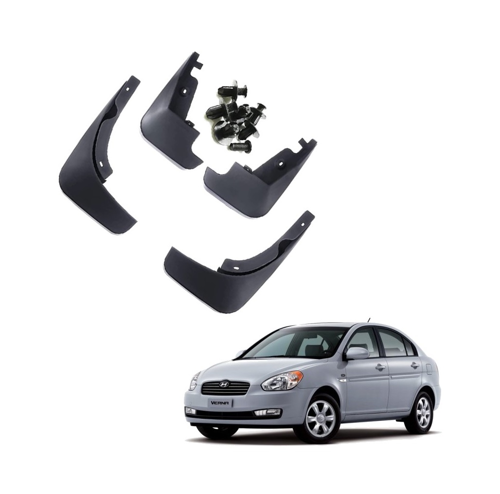 Car Mud Flap/Guard Compatible With Hyundai Verna 2007-2011