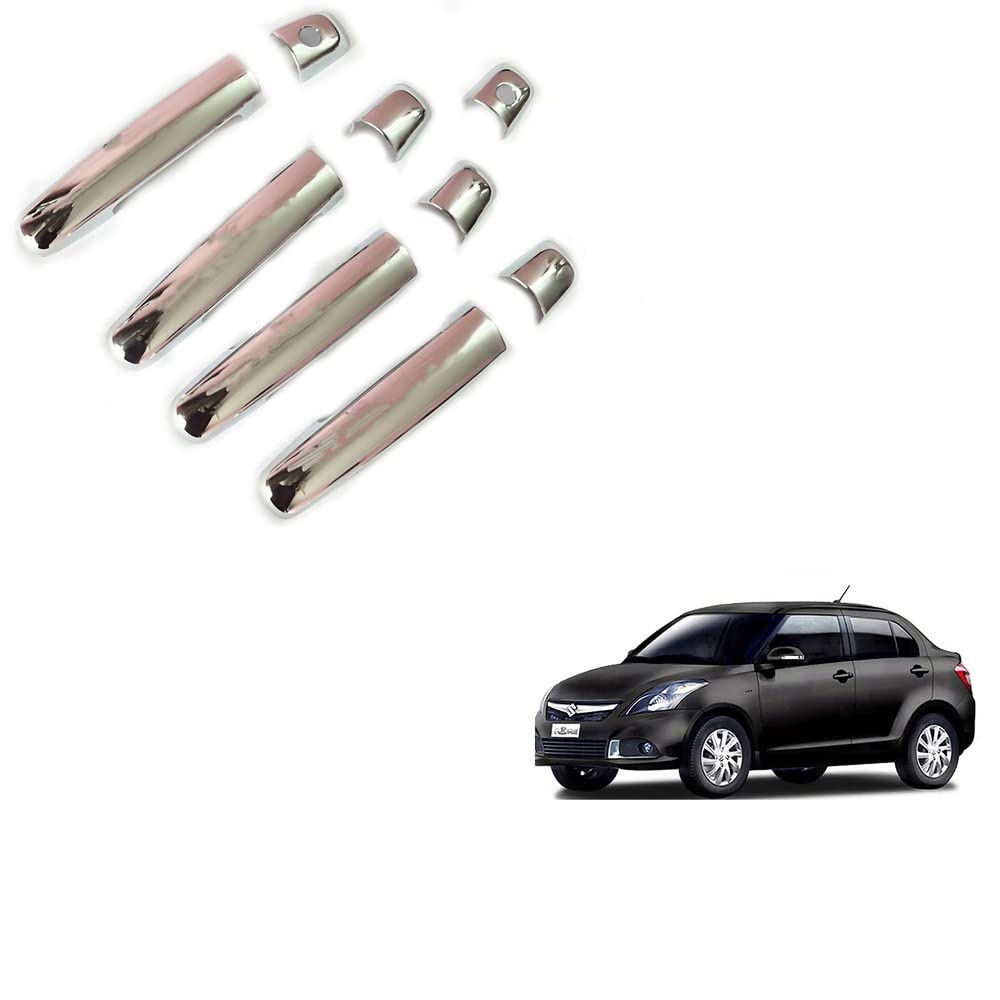 Door Handle Chrome Cover Compatible With Maruti Swift Dzire T-3