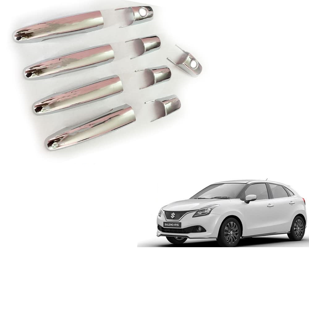 Door Handle Chrome Cover Compatible With Maruti Baleno rs 2019