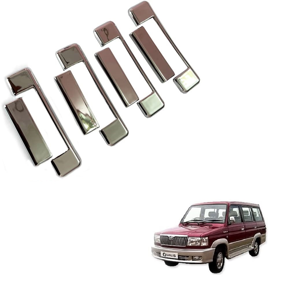 Door Handle Chrome Cover Compatible With Toyota Qualis