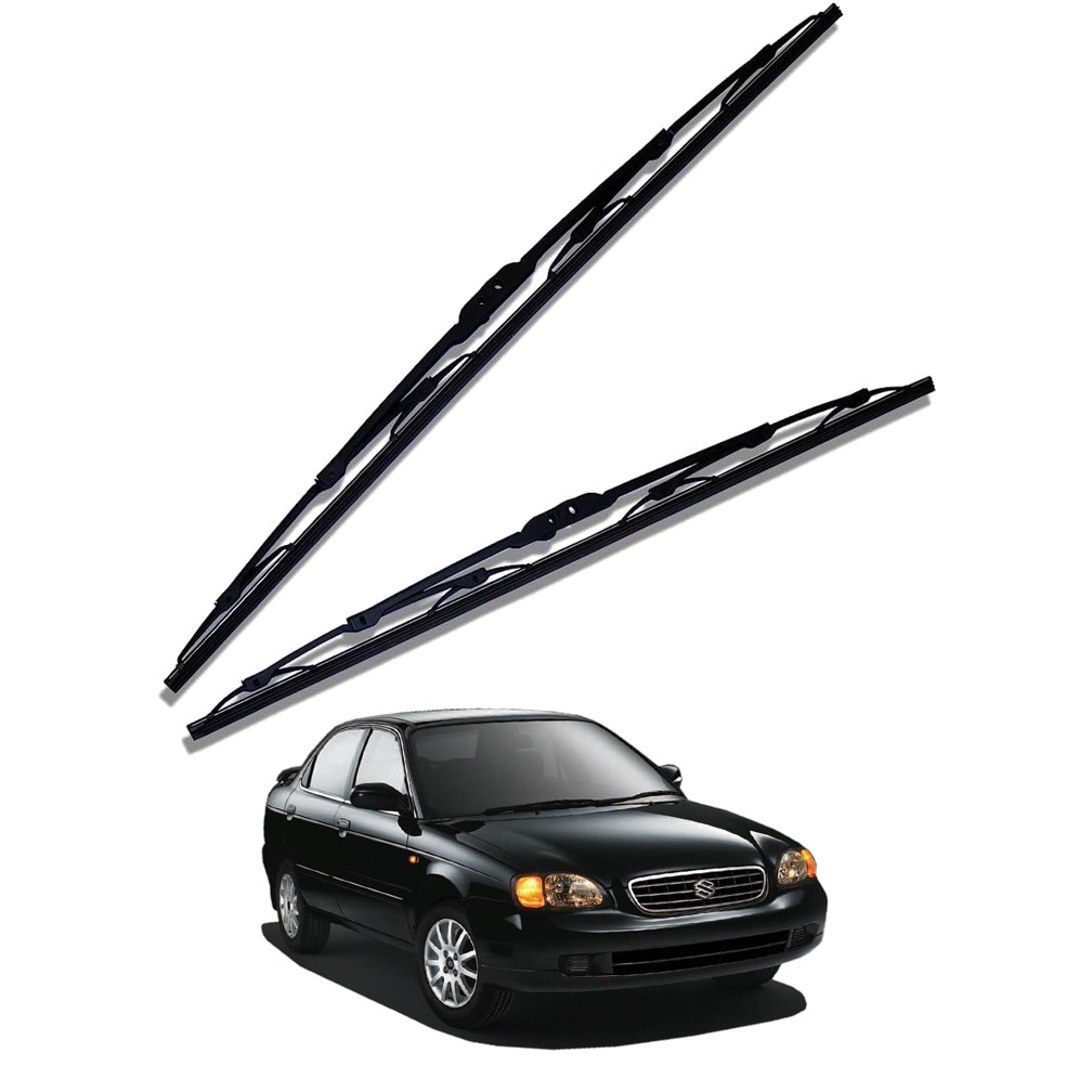 Front Windscreen Replacement Wiper Blades (20'/18') Compatible With Maruti Baleno 1999-2007