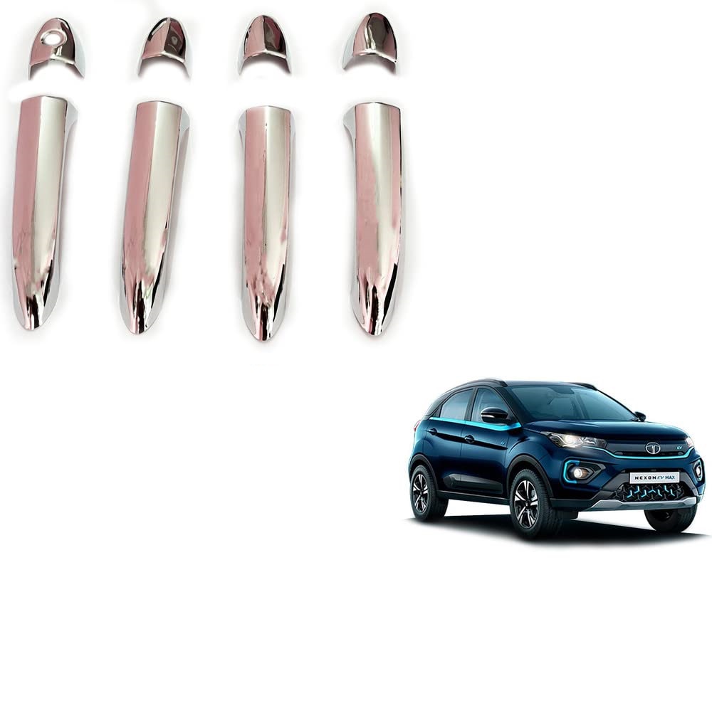 Door Handle Chrome Cover Compatible With Tata Nexon EV Max 2022