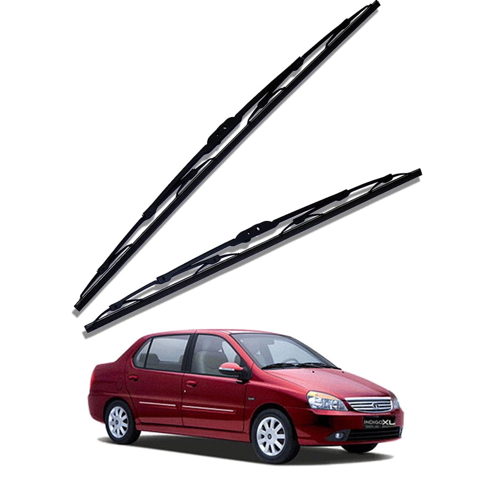 Front Windscreen Replacement Wiper Blades (24'/17') Compatible With TATA INDIGO 2007-2011