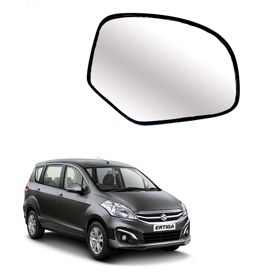 Car Right Side View Mirror Glass For Maruti Ertiga Vxi/Zxi/Vdi/Zdi 2012 To 2018 Model Type 1 & 2