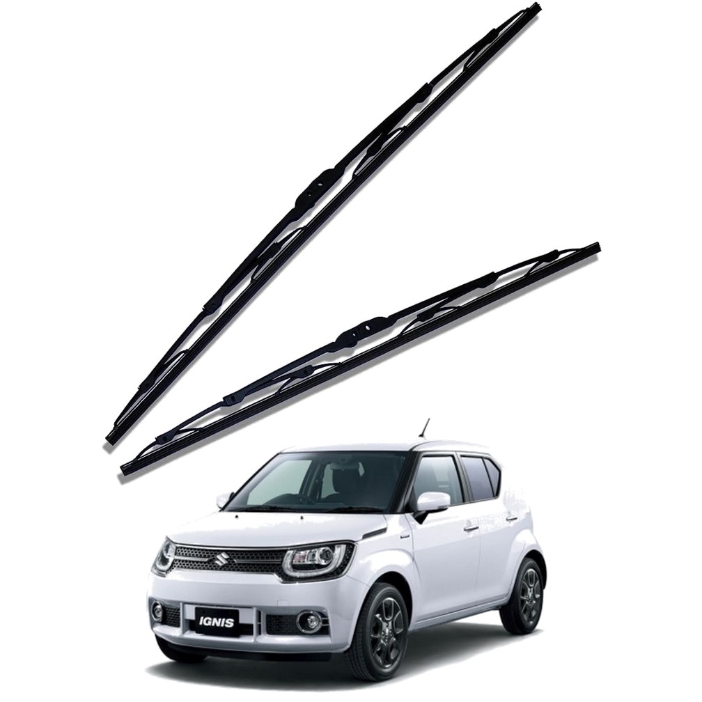 Front Windscreen Replacement Wiper Blades (21'/17') Compatible With Maruti Ignis 2016-2020