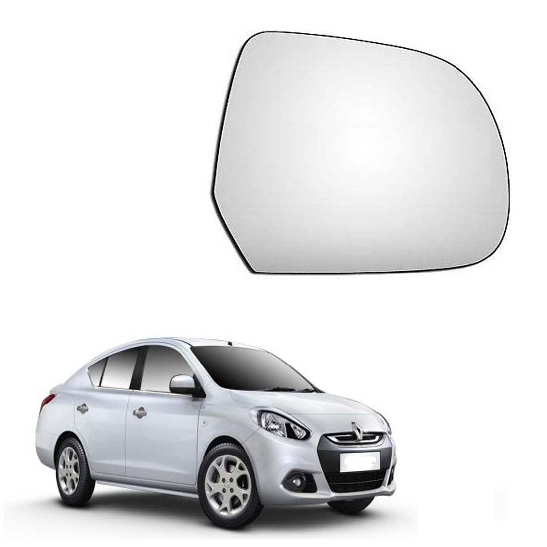 Car Right Side View Mirror Glass For Renault Scala 2012 To 2017 Model