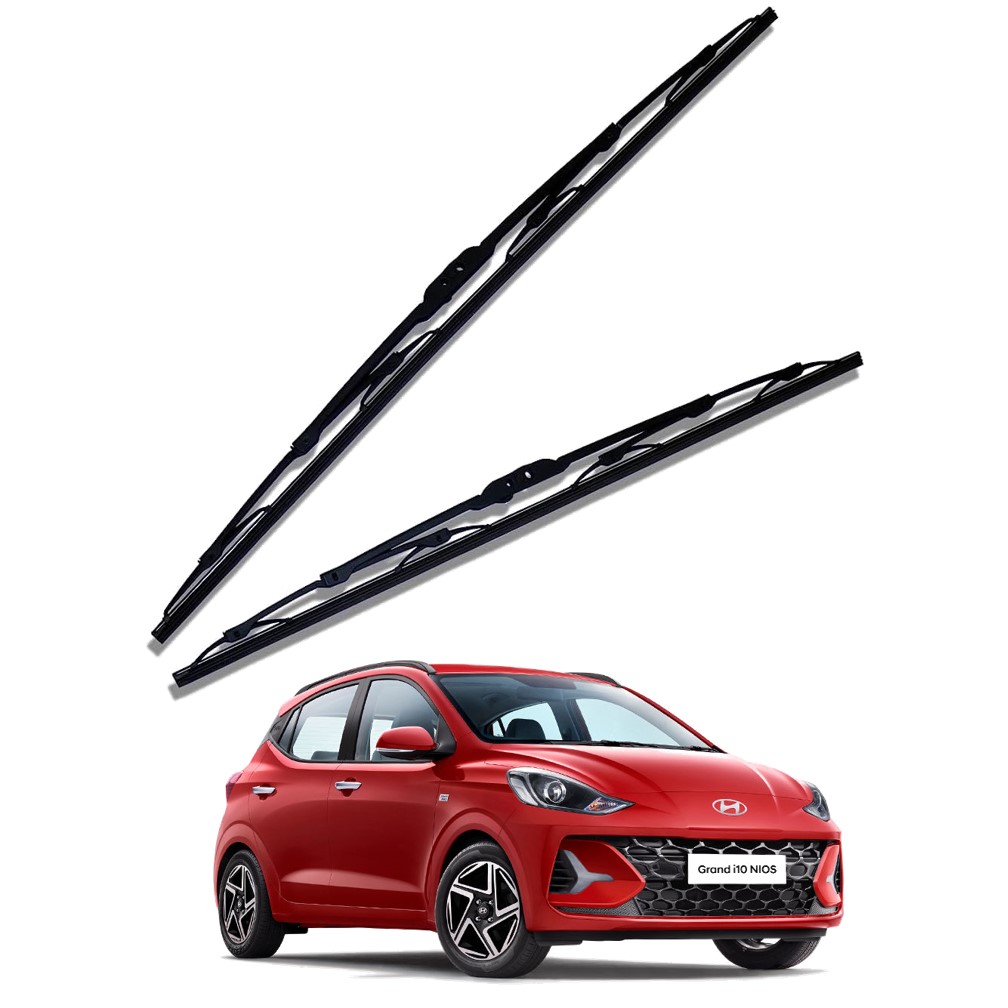 Front Windscreen Replacement Wiper Blades (24'/16') Compatible With Hyundai Grand i10 NIOS 2023