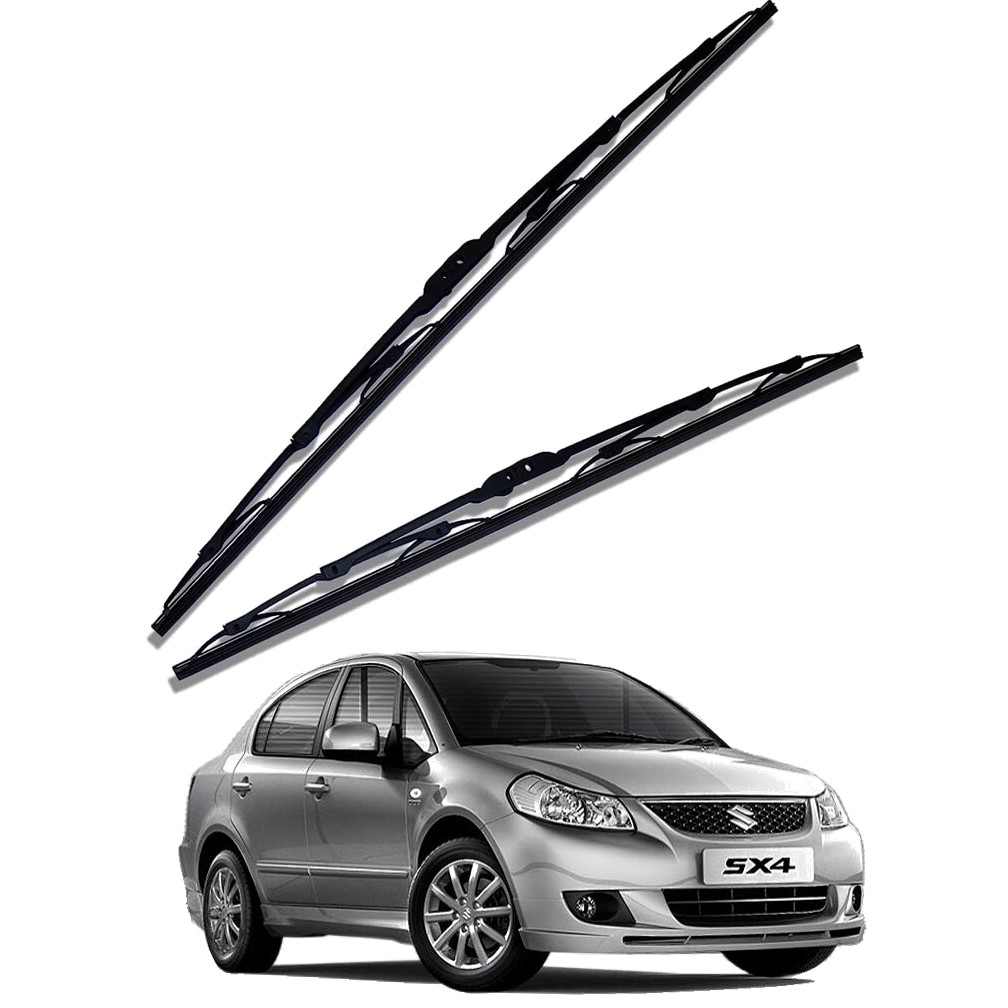 Front Windscreen Replacement Wiper Blades (26'/14') Compatible With Maruti Sx4 2007-2009