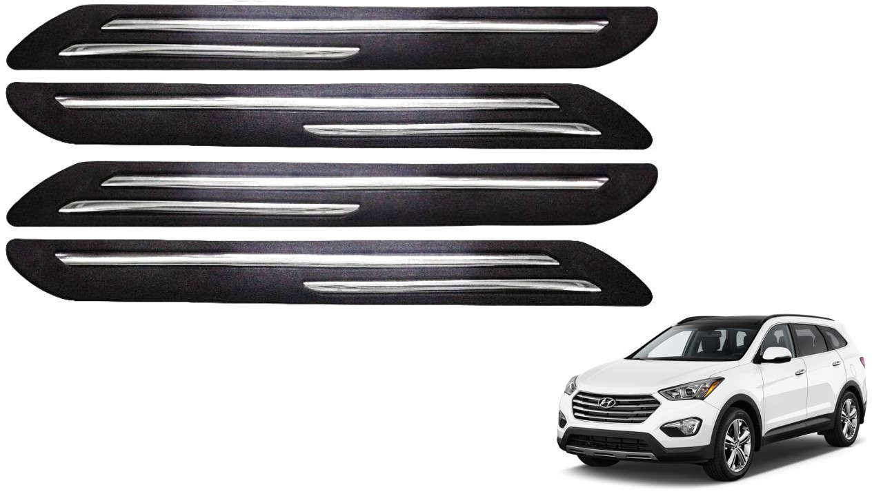 Car Bumper Guard/Bumper Protector Compatible with HYUNDAI SANTA FE (Set of 4 Pcs)