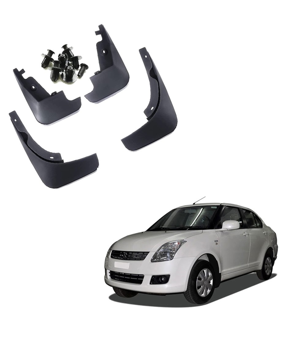 Car Mud Flap/Guard Compatible With Maruti Swift Dzire 2007-2012