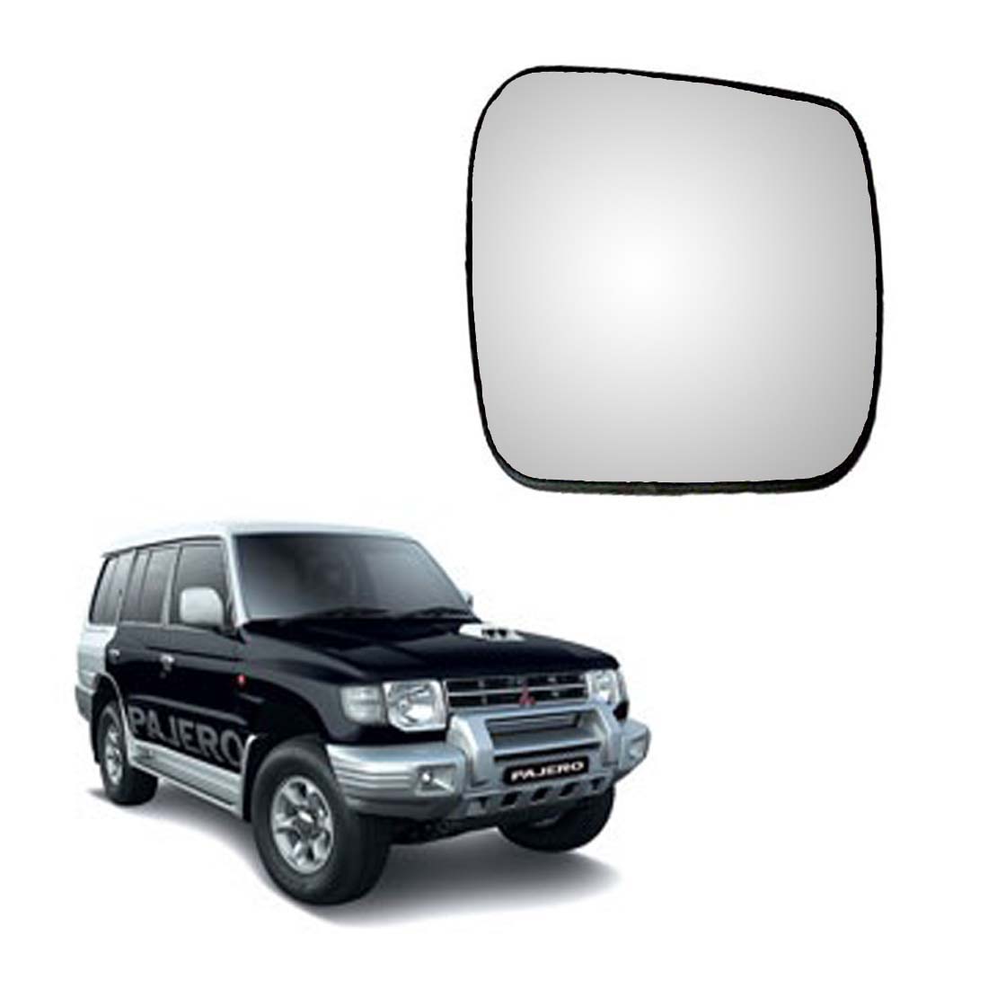 Car Right Side View Mirror Glass For Mitsubishi Pajero SFX 2002 To 2012 Model Type-1