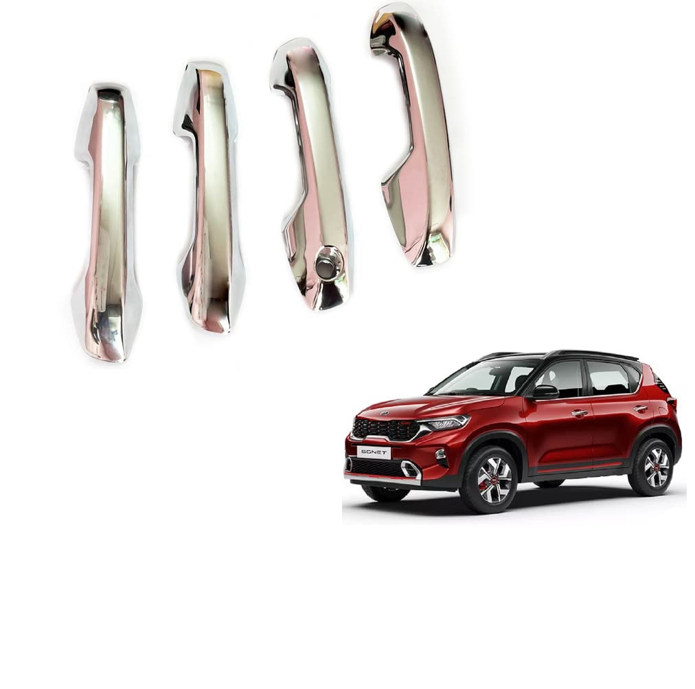 Door Handle Chrome Cover Compatible With Kia Sonet