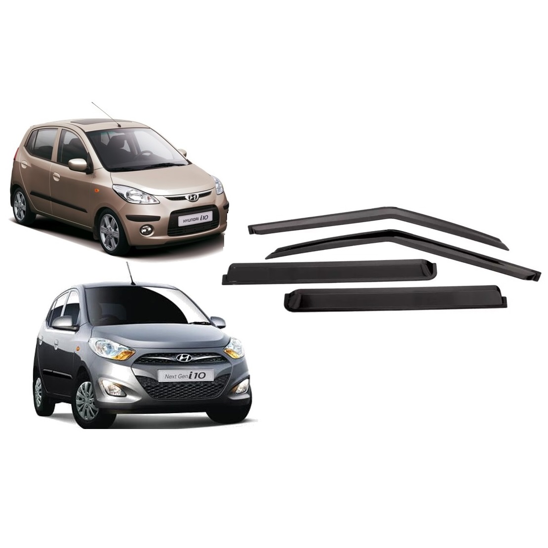 Car Window Rain Door Visor Compatible With Hyundai i10